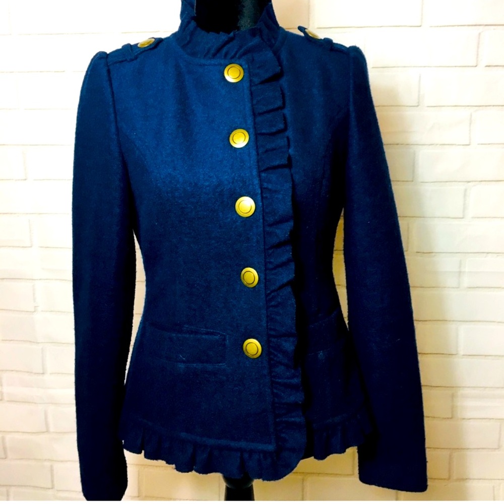 STYLISH, Wool Military Blazer Jacket, size Small